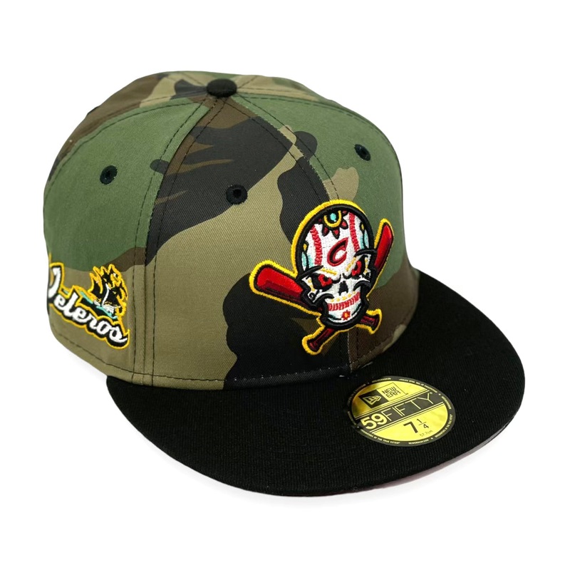 COLUMBUS CLIPPERS (CAMO) NEW ERA 59FIFTY FITTED (RED UNDER VISOR) 67/8