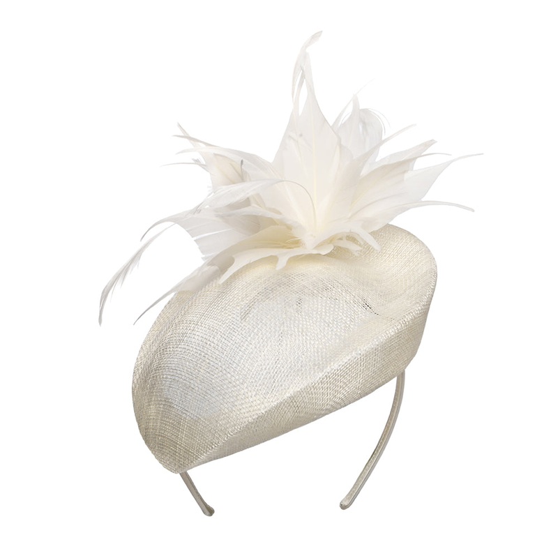Failsworth Hats Elena Pillbox Hat – Ivory 1-Size