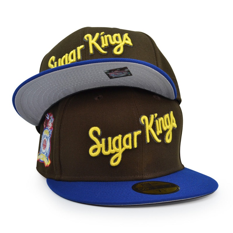 Havana Sugar Kings 1959 AAA Champions Exclusive New Era 59Fifty Fitted Hat – Walnut/Royal 6 7/8