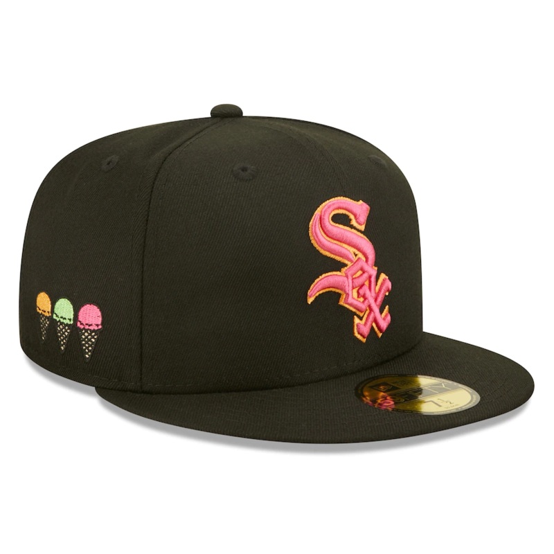 New Era Chicago White Sox Black Summer Sherbet 59FIFTY Fitted Hat