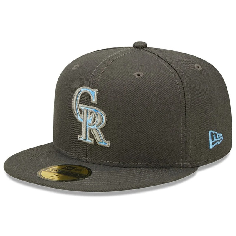 New Era Colorado Rockies Graphite 2022 Father’s Day On-Field 59FIFTY Fitted Hat