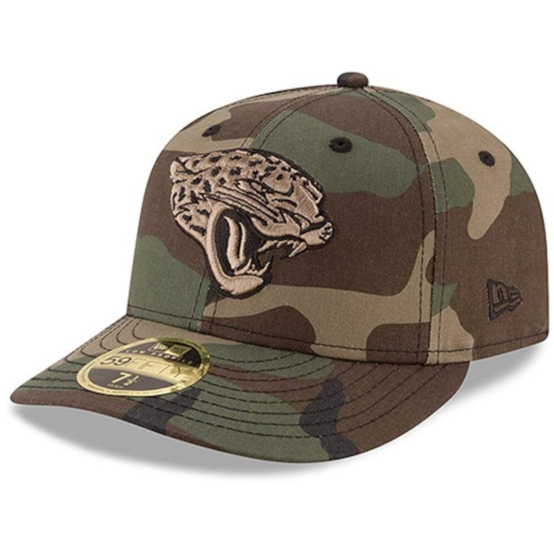 New Era Jacksonville Jaguars Woodland Low Profile 59FIFTY Fitted Hat