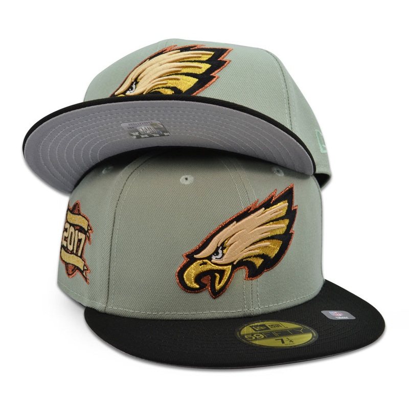 Philadelphia Eagles “LIBERTE” Exclusive New Era 59Fifty Fitted Hat – Everest/Black 6 7/8