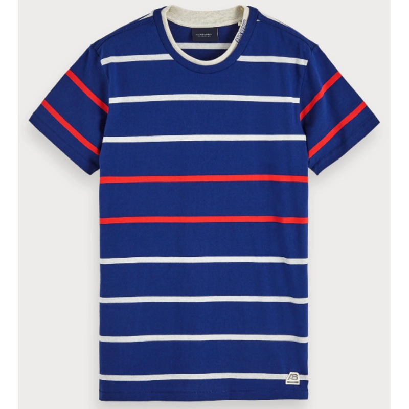 SCOTCH&SODA BASIC STRIPE TEE S