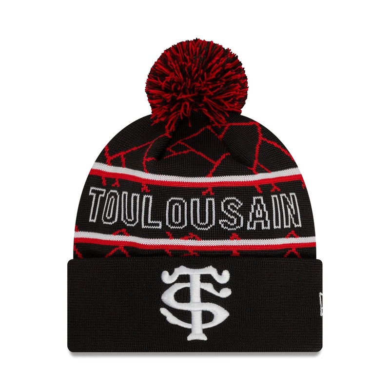 Stade Toulousain Black Sport Knit Beanie Hat OSFM