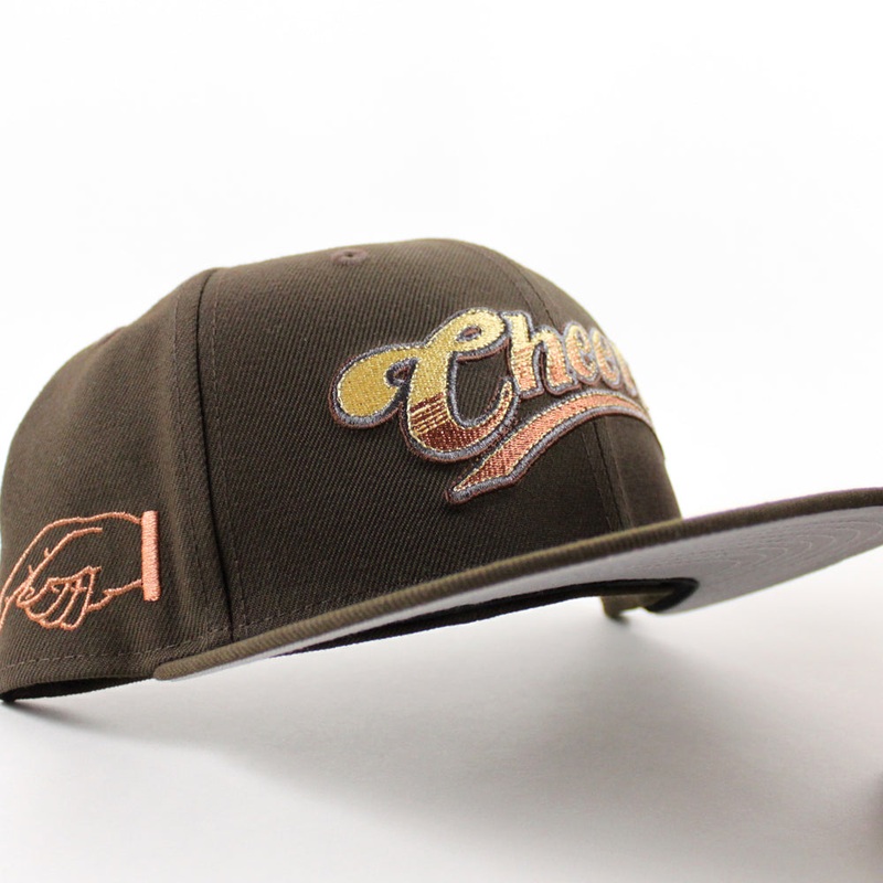 CHEERS New Era 59Fifty Fitted Hat (Walnut Brown Gray Under Brim) 7