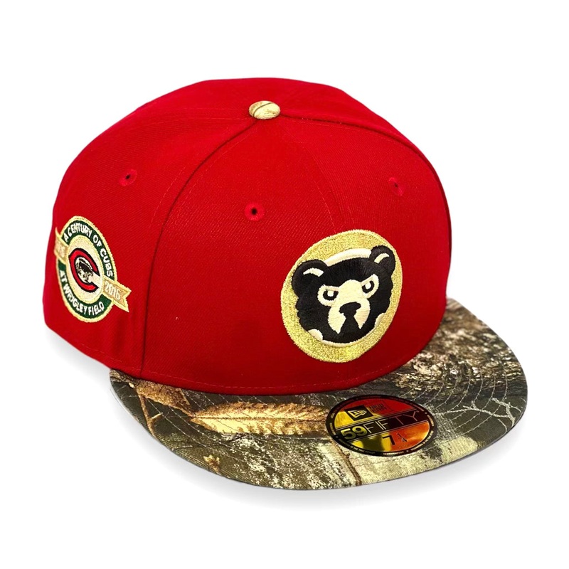 CHICAGO CUBS (100TH ANN “WRIGLEY FIELD”) NEW ERA 59FIFTY FITTED (GREEN SATIN) 67/8