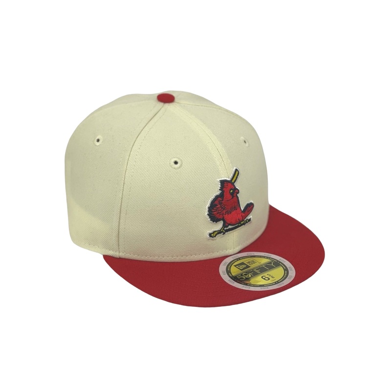 “KIDS” ST LOUIES CARDINALS NEW ERA 59FIFTY FITTED (GREEN UNDER VISOR) 63/8