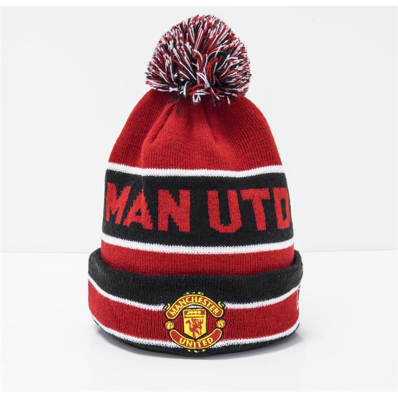 Manchester United Bobble Red Beanie One Size