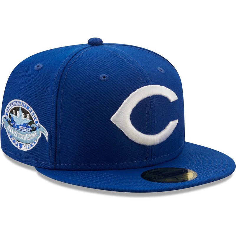 New Era Cincinnati Reds Royal 1988 MLB All-Star Game Sky Blue Undervisor 59FIFTY Fitted Hat