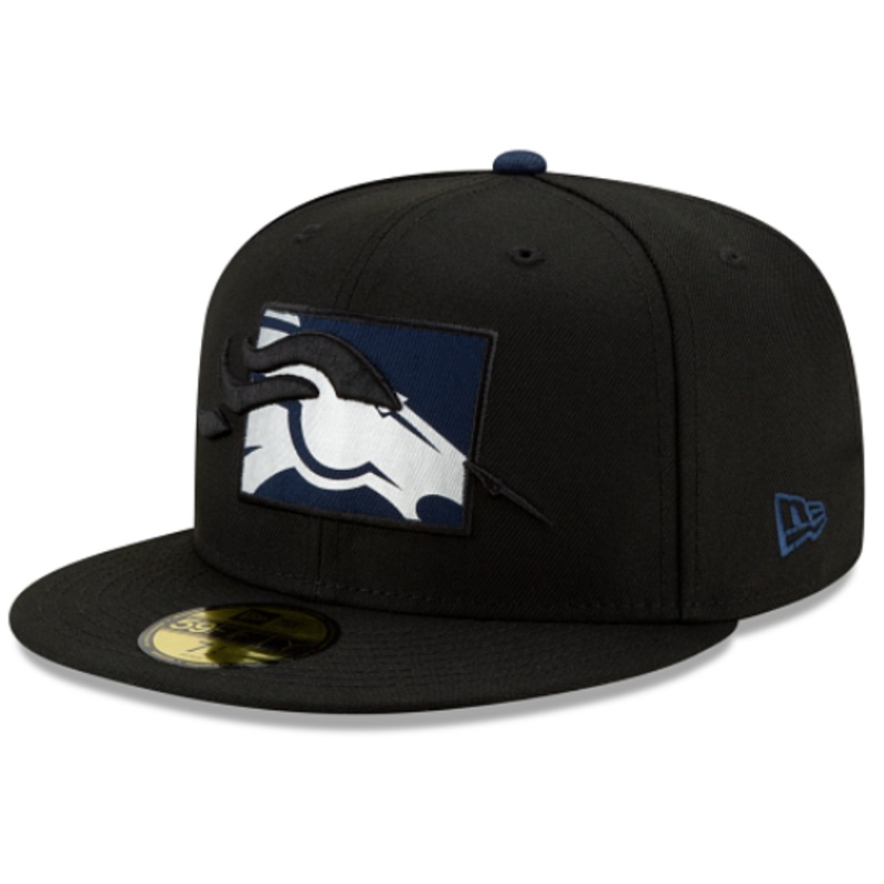 New Era Denver Broncos State Logo Reflect Fitted Hat