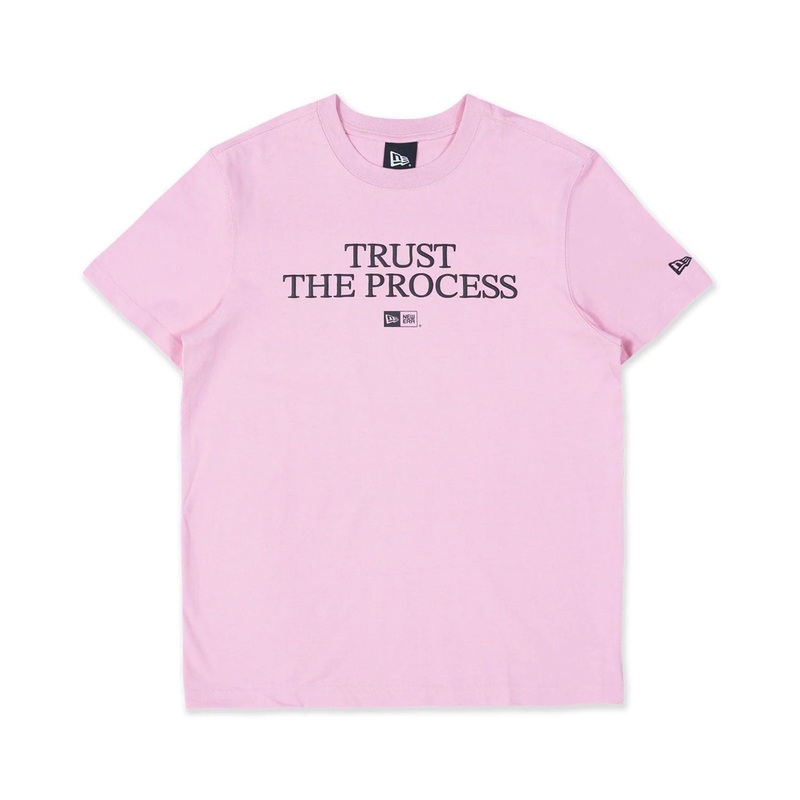 New Era My Valentine Script Rose Pink T-Shirt XS