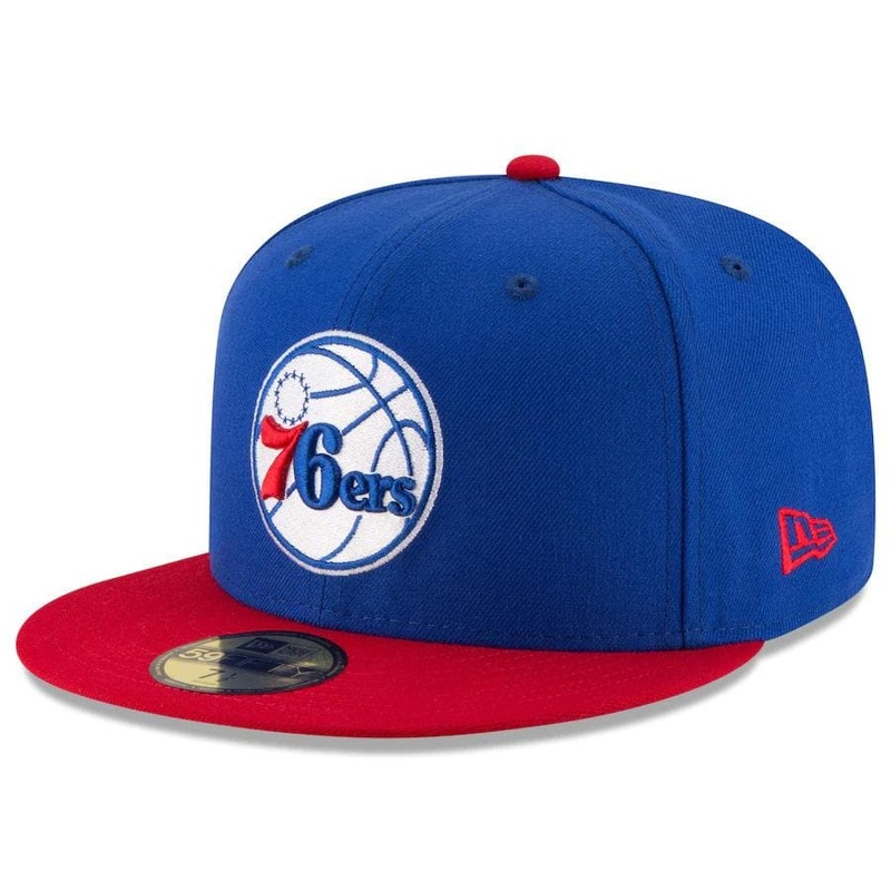 New Era Philadelphia 76ers 2Tone Blue 59FIFTY Fitted Hat