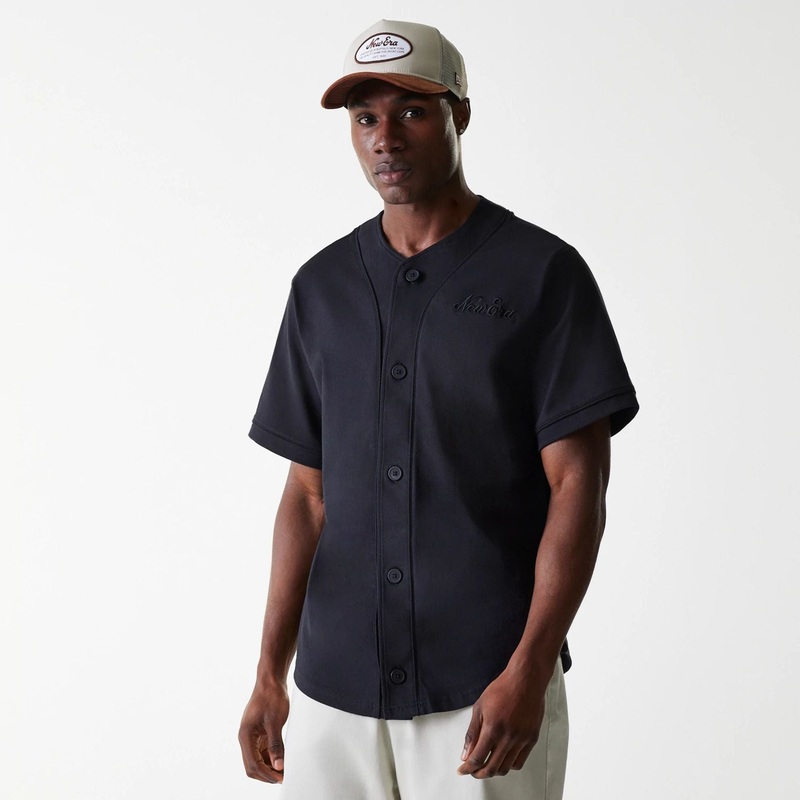 New Era Pinstripe Black Jersey XS