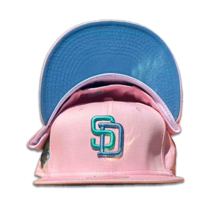 New Era San Diego Padres Pink/Sky Blue 40th Anniversary 59FIFTY Fitted Hat