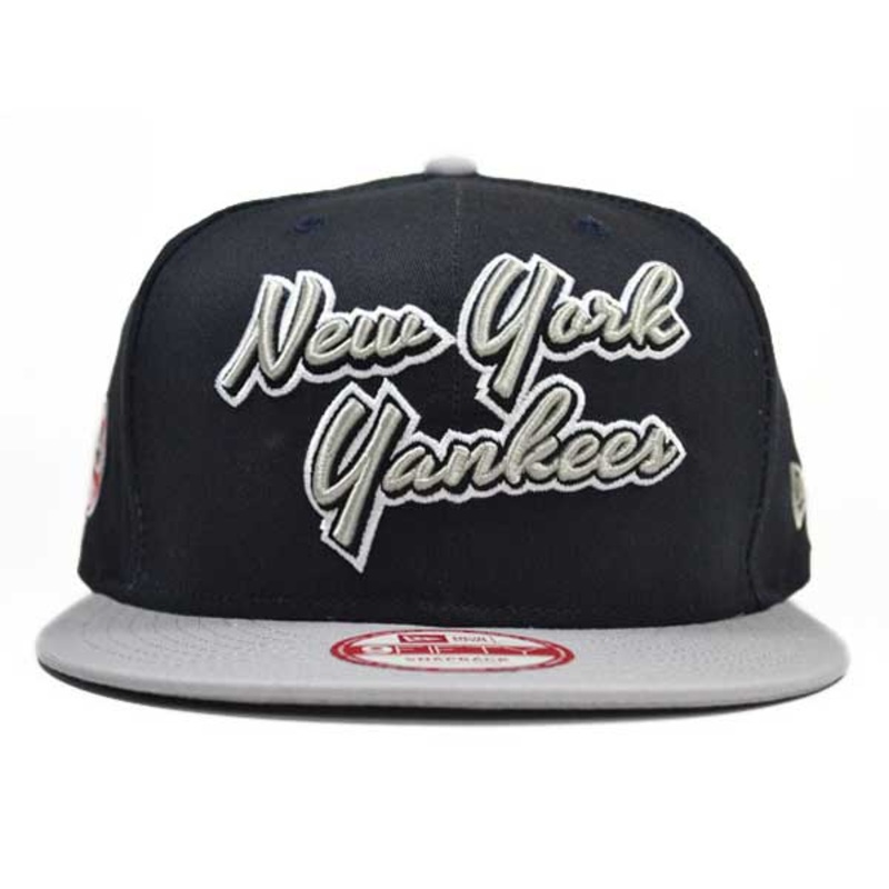 New York Yankees SLANT FRONT SNAPBACK 9Fifty New Era MLB Hat = Med/Large ADJUSTABLE