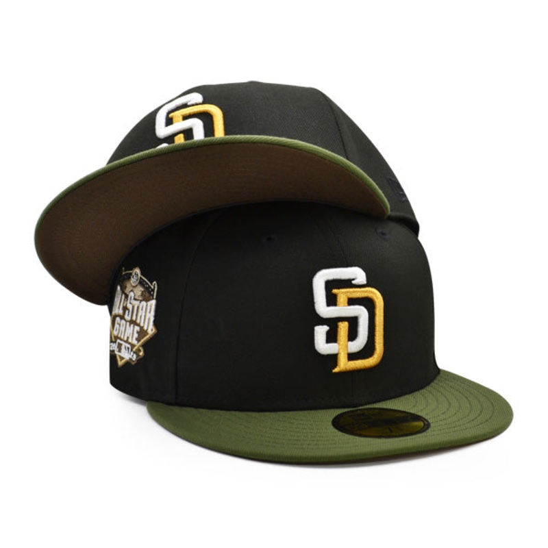 San Diego Padres 2016 ALL-STAR GAME Exclusive New Era 59Fifty Fitted Hat – Black/Olive 7