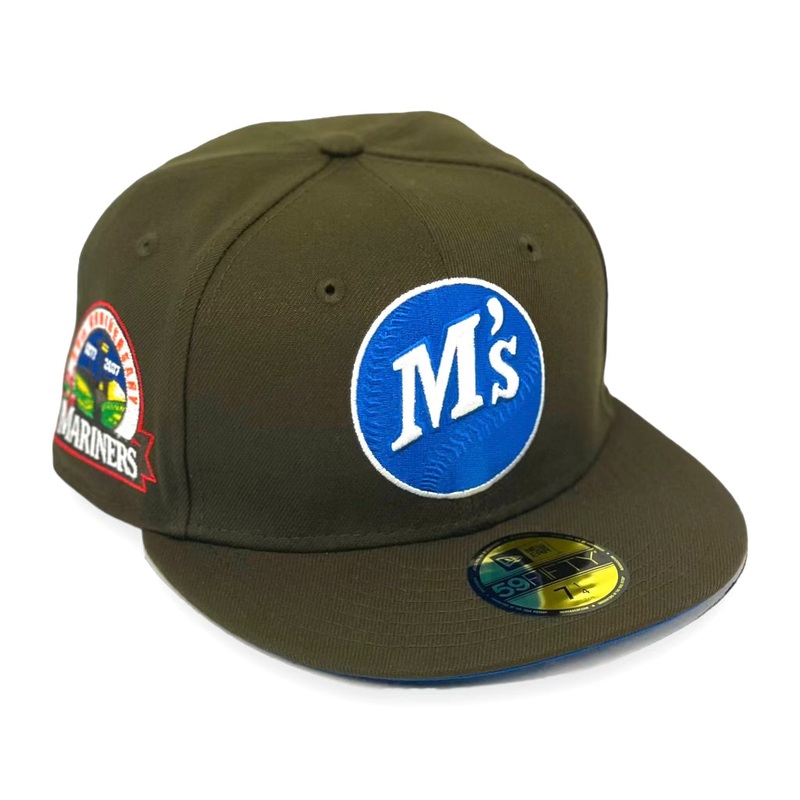 SEATTLE MARINERS (BROWN&ROYAL) (30TH ANNIVERSARY) NEW ERA 59FIFTY FITTED (ROYAL UNDER VISOR) 67/8