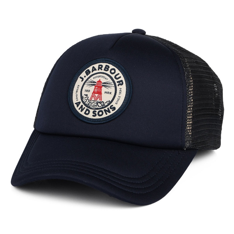 Barbour Hats Fulton Trucker Cap – Navy Blue Adjustable