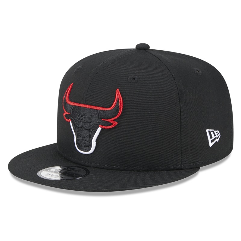 Chicago Bulls 9FIFTY Split Logo Black Cap S-M