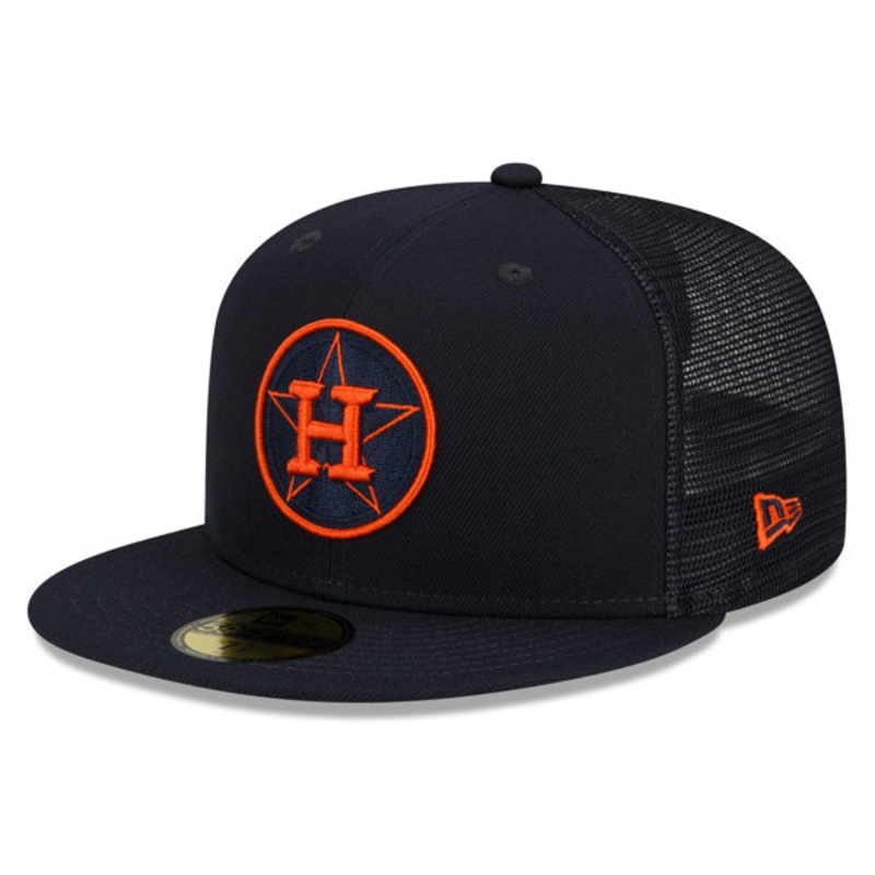 Houston Astros New Era 2022 Batting Practice 59FIFTY Fitted Hat – Navy/Orange 6 7/8