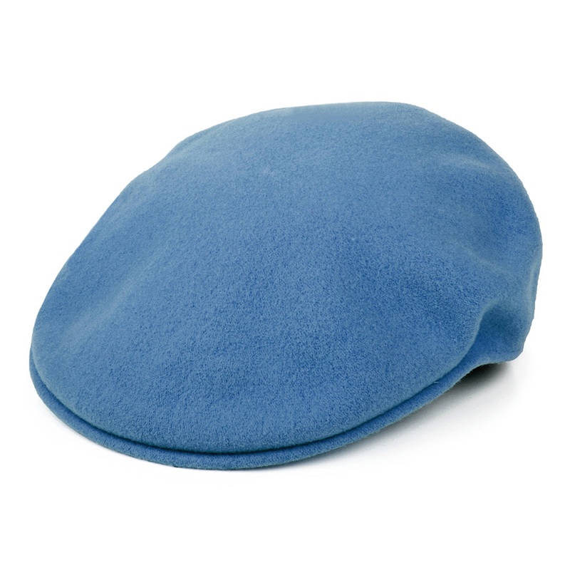 Kangol 504 Wool Flat Cap – Denim Blue S