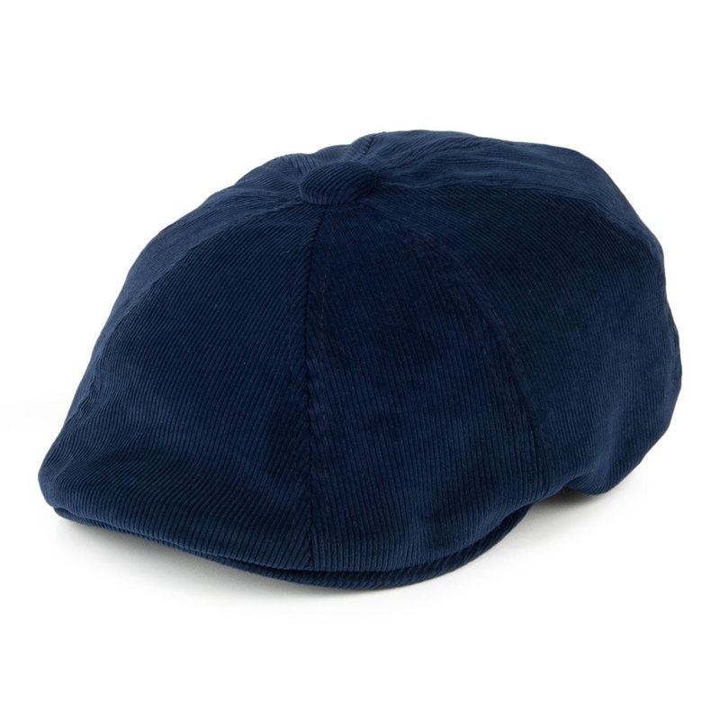 Kangol Hawker Corduroy Newsboy Cap – Navy Blue S