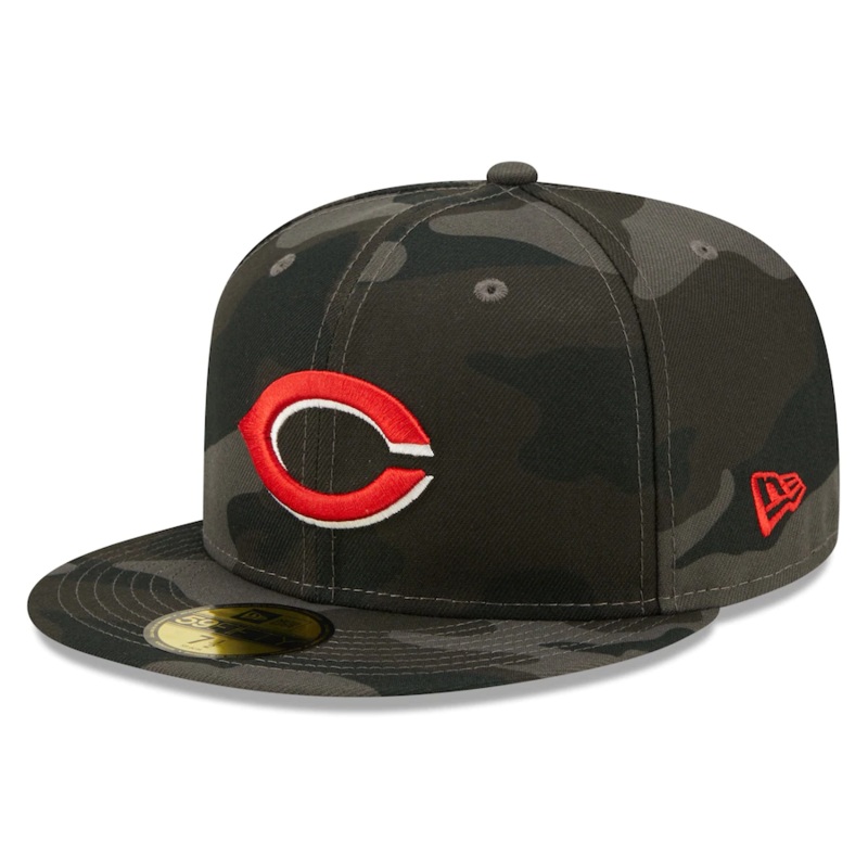 New Era Cincinnati Reds Camo Dark 59FIFTY Fitted Hat