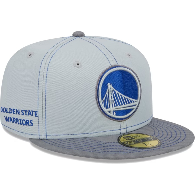 New Era Golden State Warriors Gray Color Pop 2023 59FIFTY Fitted Hat