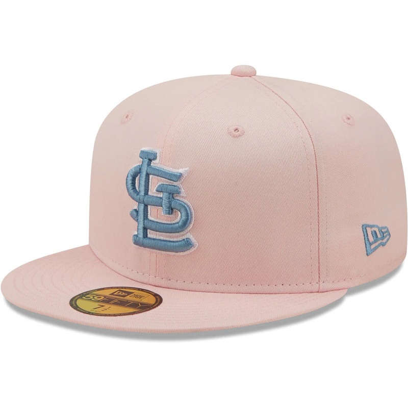 New Era Pink St. Louis Cardinals Busch Stadium Sky Undervisor 59FIFTY Fitted Hat