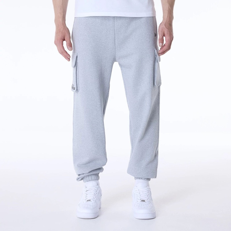 New Era Script Grey Fleece Joggers XS