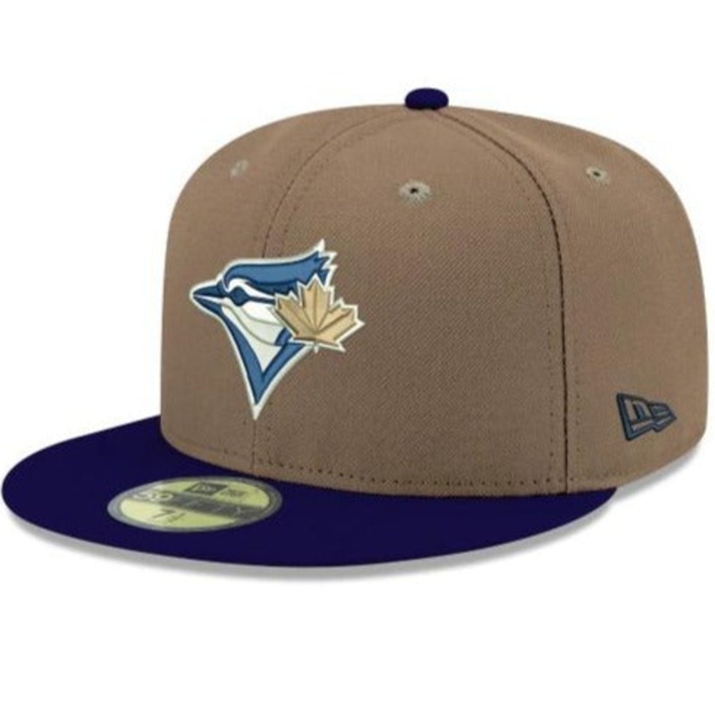 New Era Toronto Blue Jays Brown/Navy Blue 59FIFTY Fitted Hat