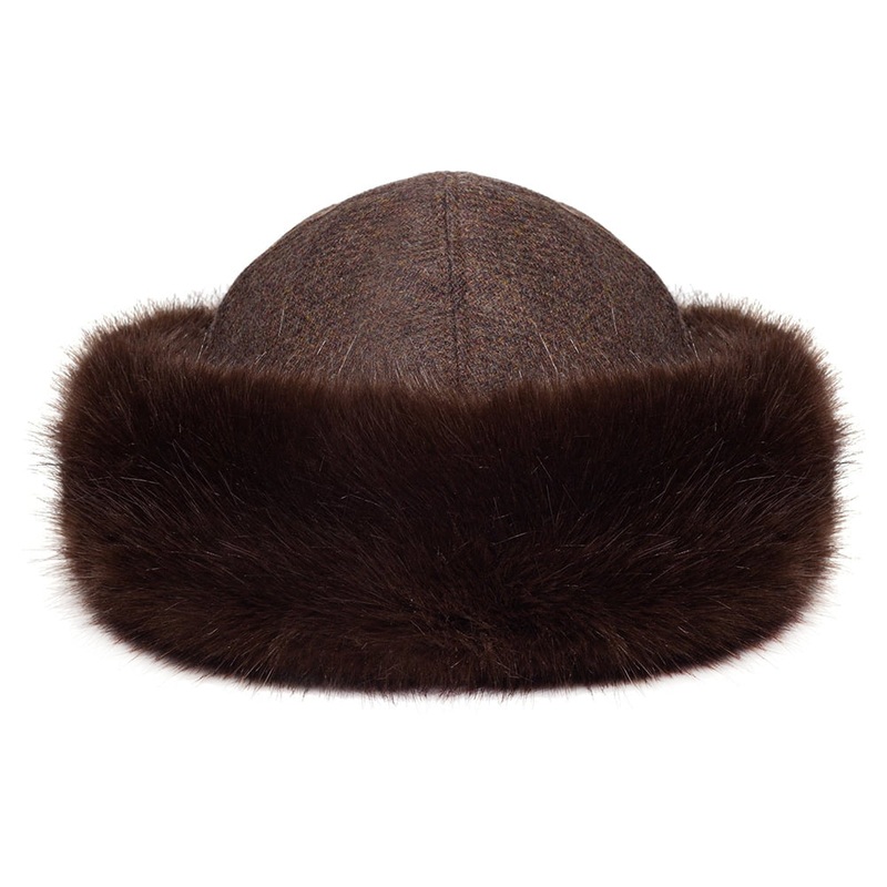 Helen Moore Hats Lara Faux Fur Winter Hat – Brown 1-Size