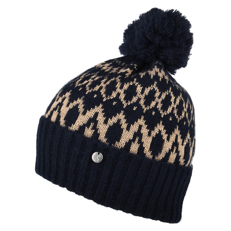 Joules Hats Shetland Bobble Hat – Navy Blue 1-Size