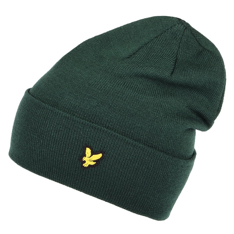 Lyle & Scott Hats Basic Beanie Hat – Dark Green 1-Size