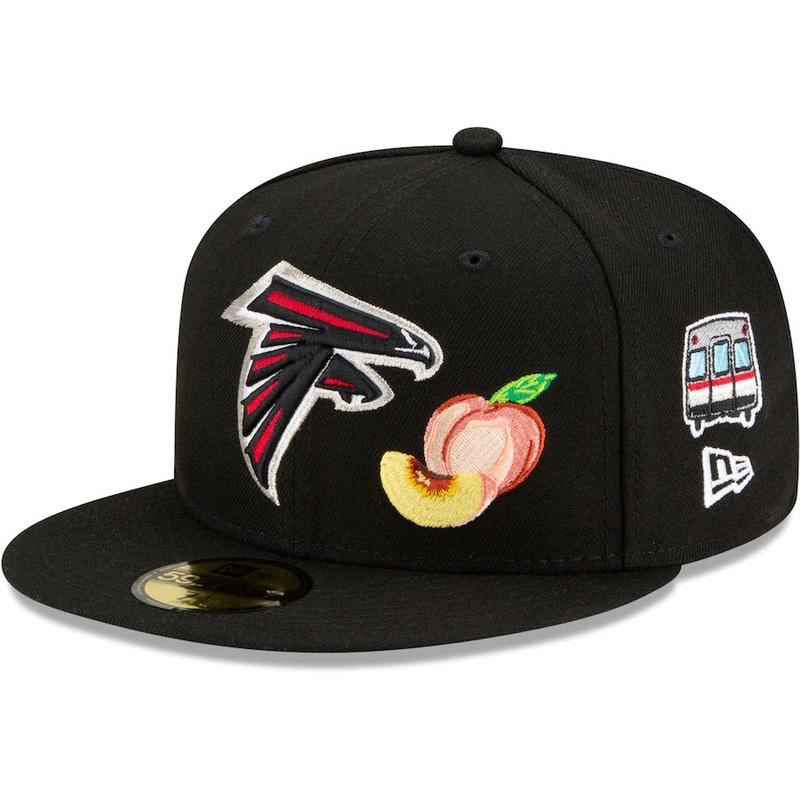New Era Atlanta Falcons Black City Transit 59FIFTY Fitted Hat