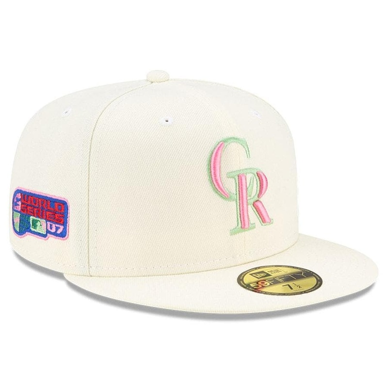 New Era Colorado Rockies Chrome Serape Undervisor 59FIFTY Fitted Hat