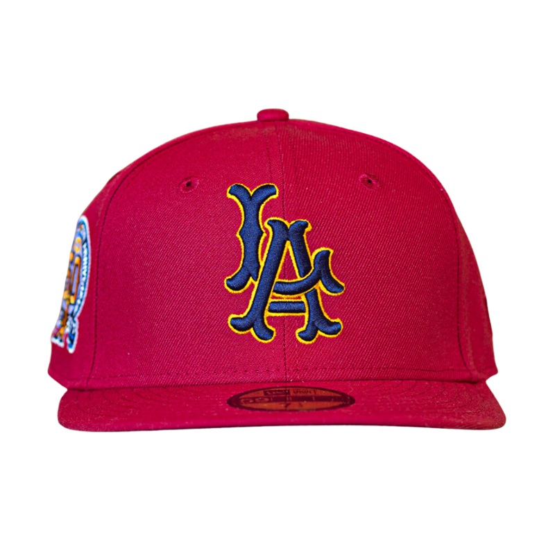 New Era Los Angeles Angels Pinot Red 50th Anniversary 59FIFTY Fitted Hat