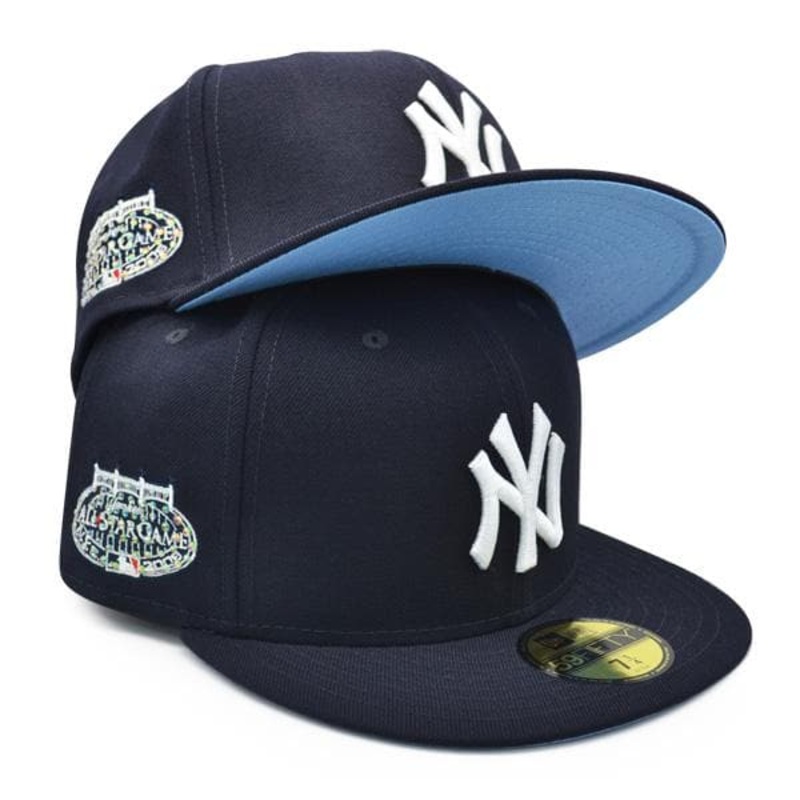 New Era New York Yankees Exclusive Crystal 2008 All-Star Game Side Patch Navy/Icy Blue 59FIFTY Fitted Hat