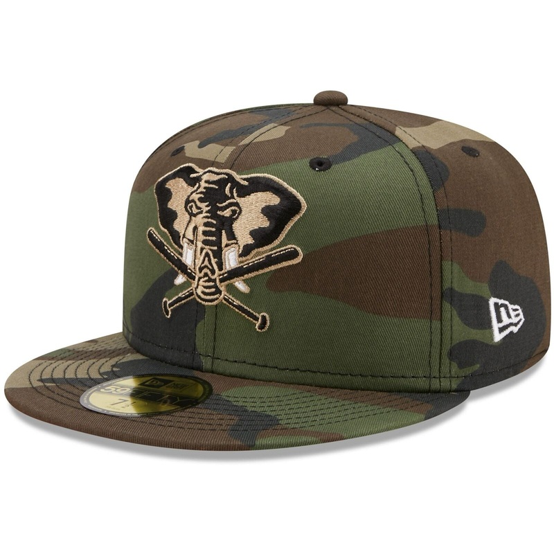 New Era Oakland Athletics Camo 50th Anniversary Flame Undervisor 59FIFTY Fitted Hat