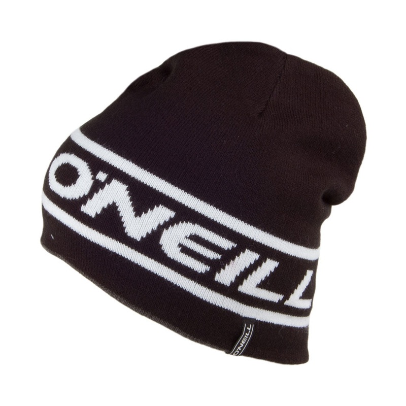 O’Neill Hats Reversible Beanie Hat – Black-Grey 1-Size