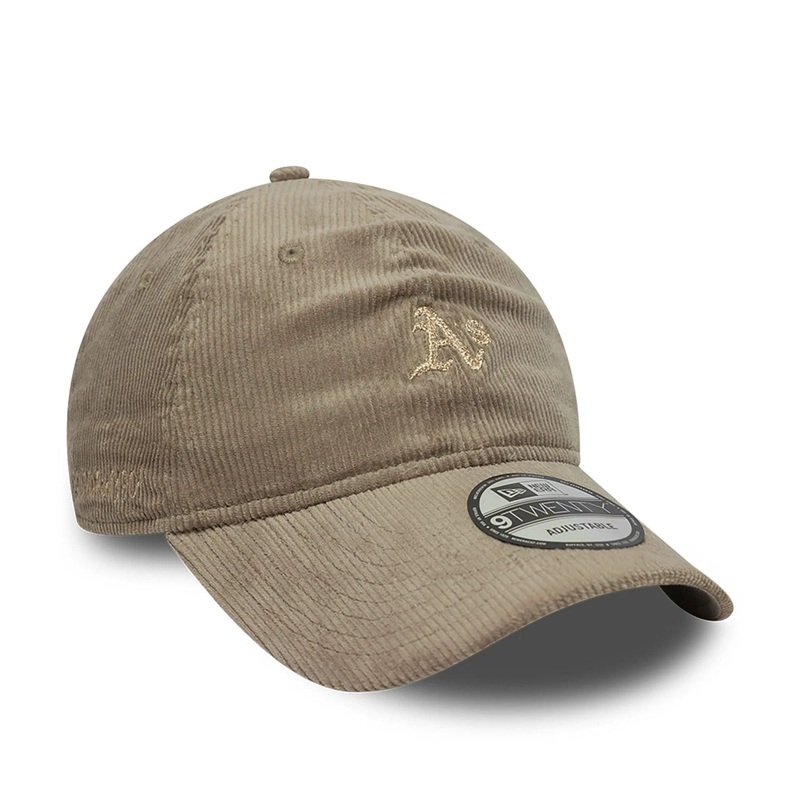 Oakland Athletics Cord Pastel Brown 9TWENTY Adjustable Cap OSFM
