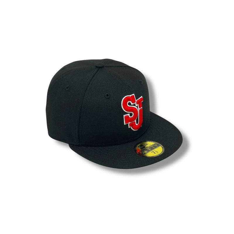 ST. JOHNS REDSTORM (BLACK) NEW ERA 59FIFTY FITTED 67/8