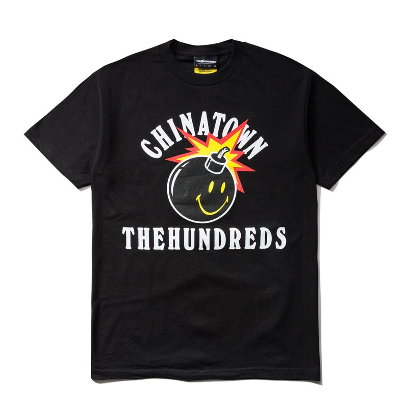 The Hundreds x Chinatown Market Happy Adam T-Shirt (Black) m