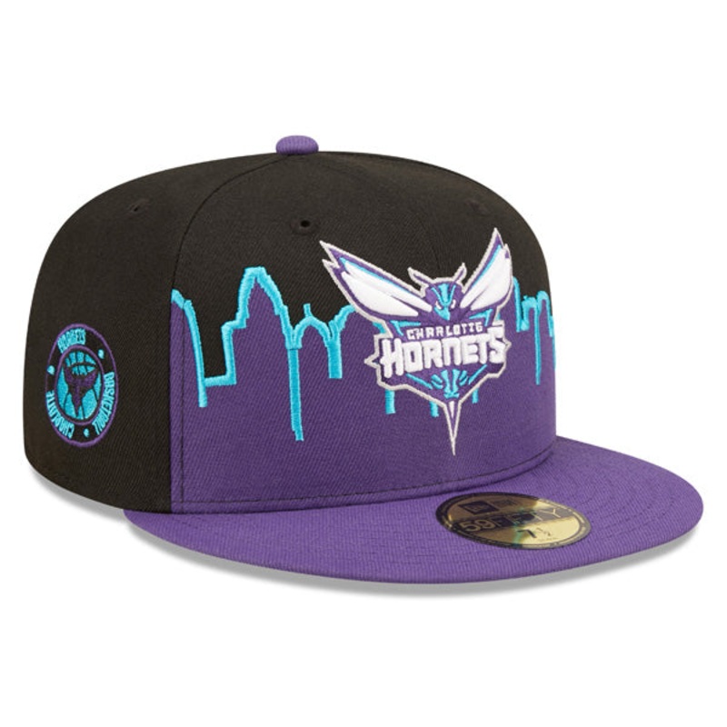 Charlotte Hornets New Era 2022 NBA Tip-Off 59FIFTY Fitted Hat – Purple/Black 7