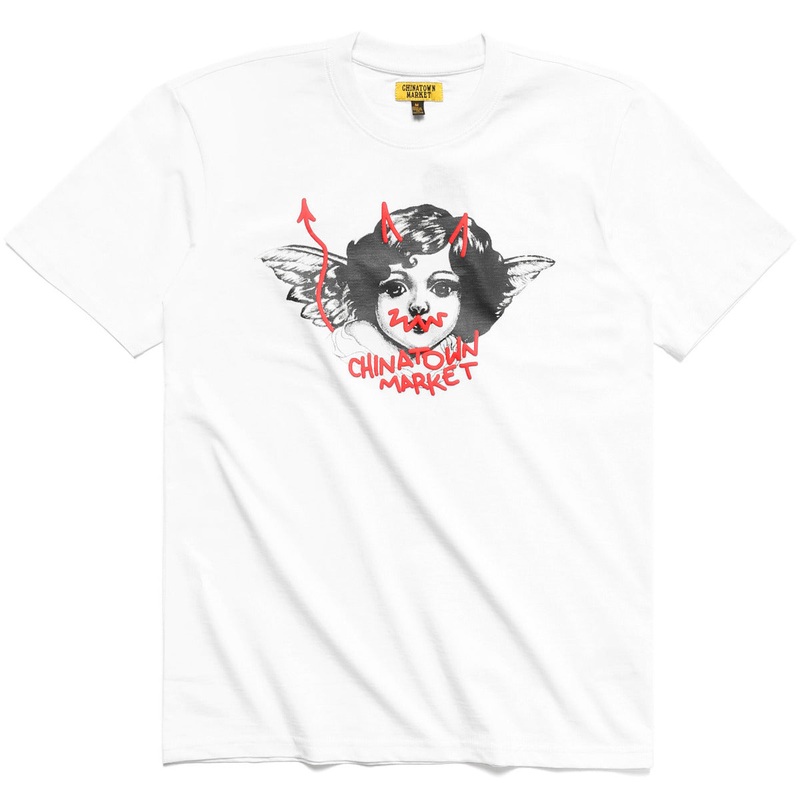 Chinatown Market ANGEL T-SHIRT (White) m