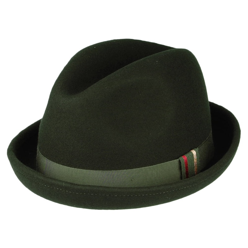 Christys Hats New Orleans Wool Felt Trilby Hat – Moss 55