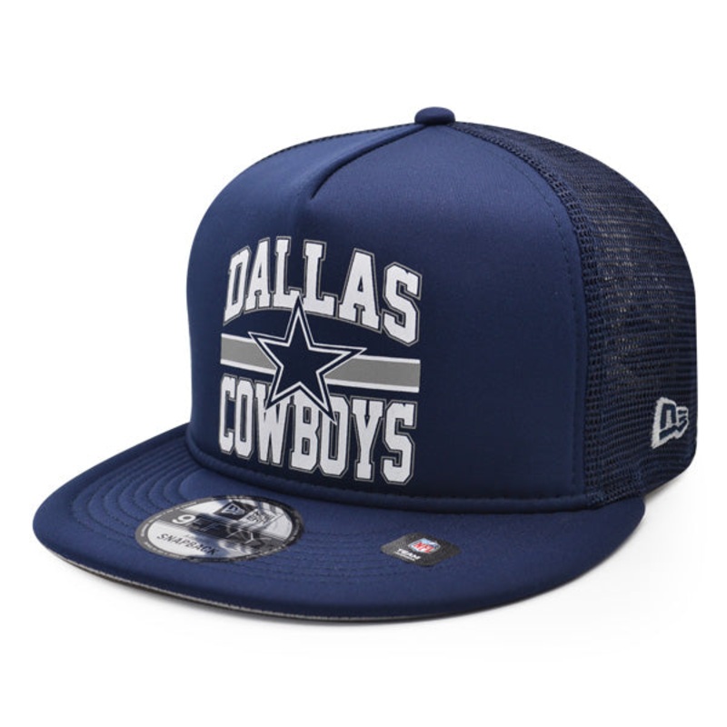 Dallas Cowboys New Era LOGO TRUCKER 9FIFTY Snapback Hat – Navy