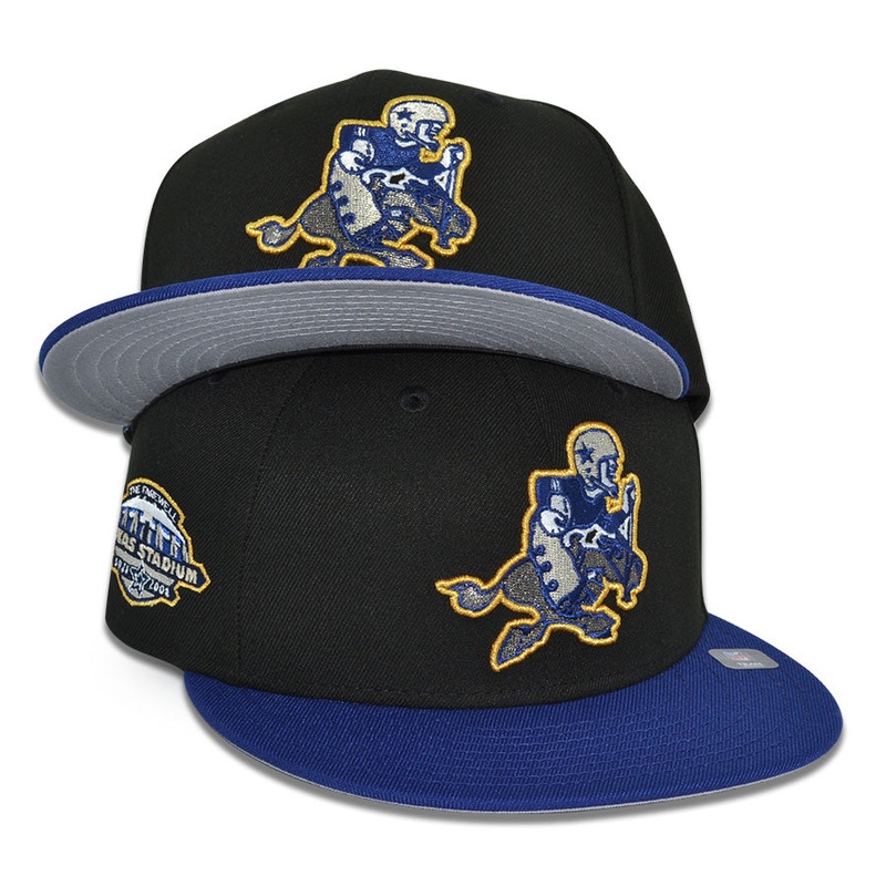 Dallas Cowboys “VALLEY RANCH” Exclusive New Era 59Fifty Fitted Hat – Black/Royal 6 7/8