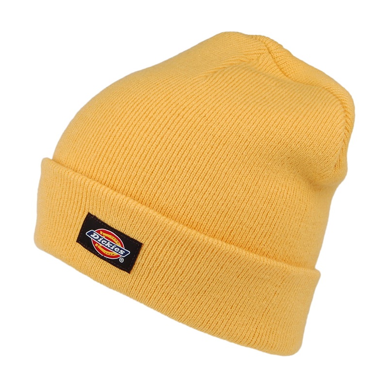 Dickies Hats Gibsland Beanie Hat – Yellow 1-Size